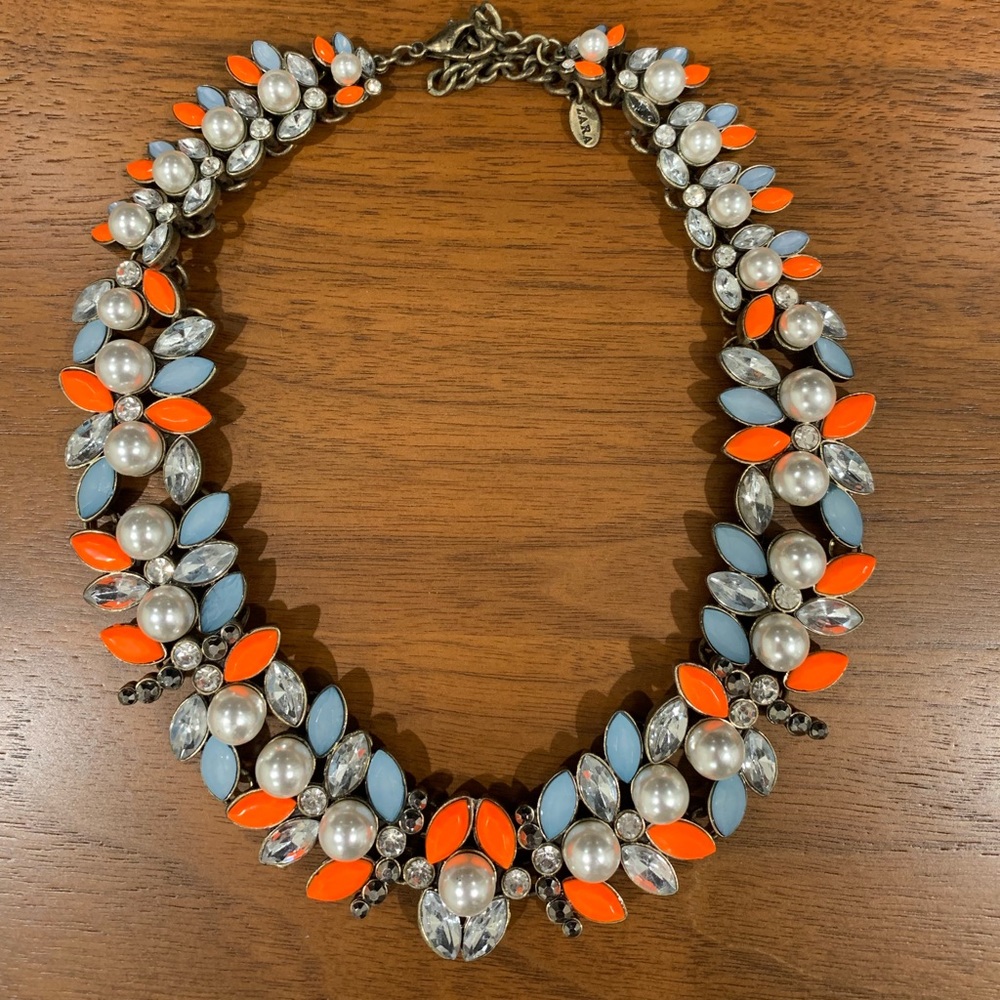 Zara Statement Pearl Necklace